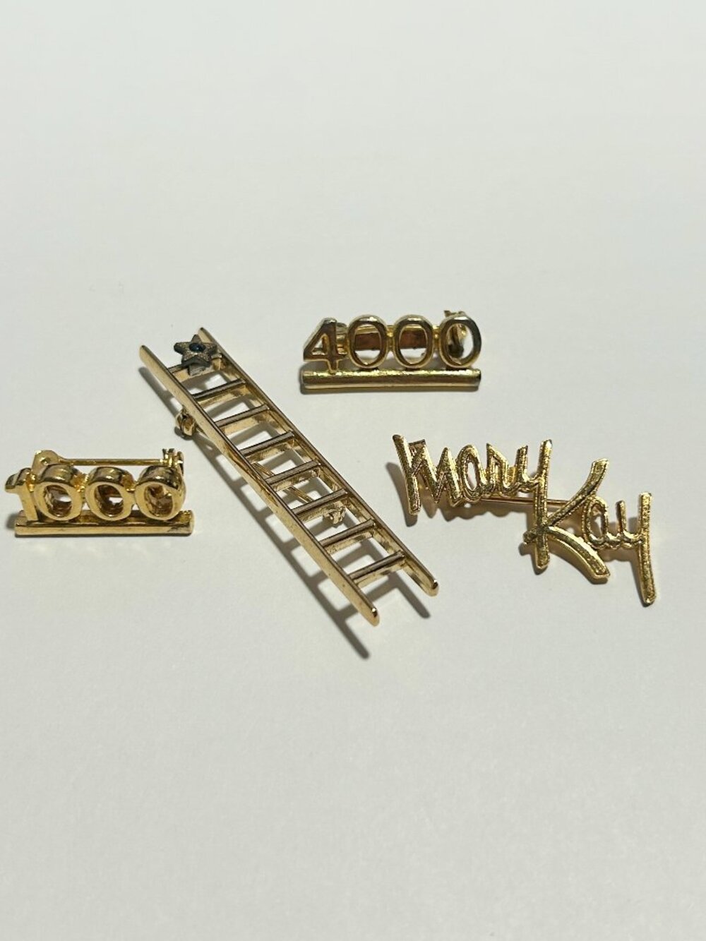 Mary Kay Vintage Gold Tone Awards Pins/Brooches.